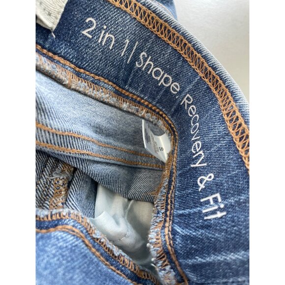 LOGO by Lori Goldstein Regular Pull On Ankle Length Denim Pants Size Small Blue - Picture 6 of 8